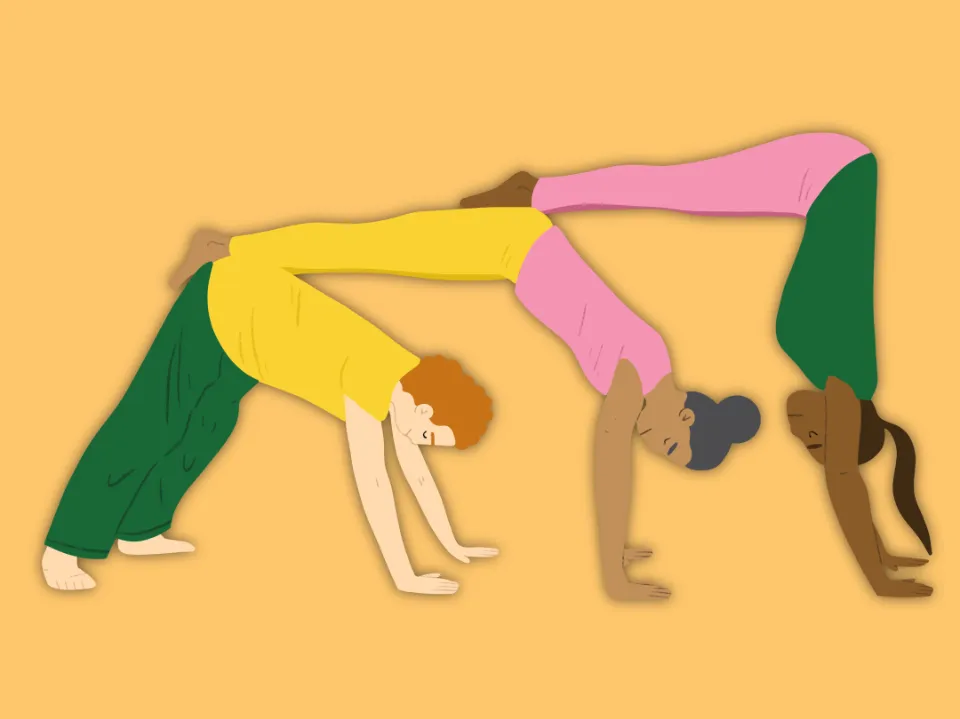 Easy Yoga Poses for 3 People: Beginners' Guide
